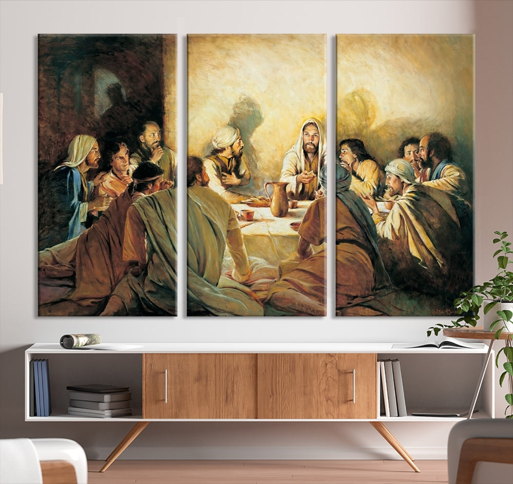 The Last Supper Christ Jesus Wall Art Canvas Print Christian Fine Art Religious Wall Hangings