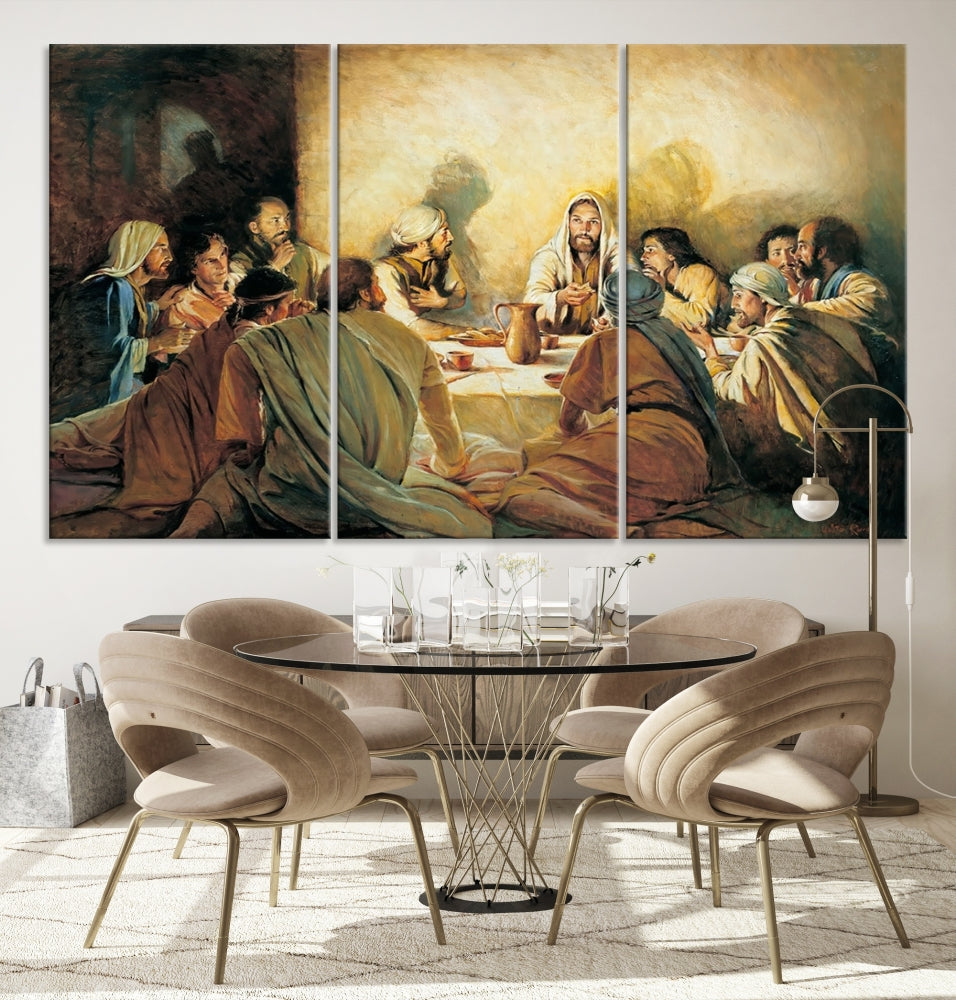 The Last Supper Christ Jesus Wall Art Canvas Print Christian Fine Art Religious Wall Hangings