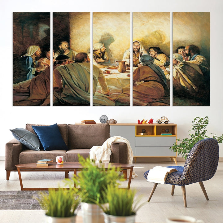 The Last Supper Christ Jesus Wall Art Canvas Print Christian Fine Art Religious Wall Hangings