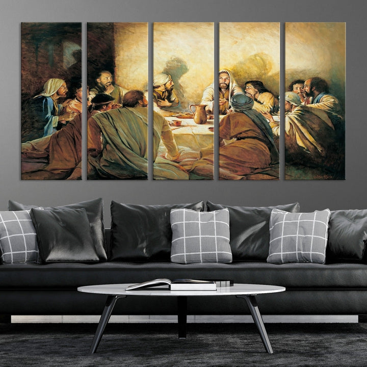 The Last Supper Christ Jesus Wall Art Canvas Print Christian Fine Art Religious Wall Hangings