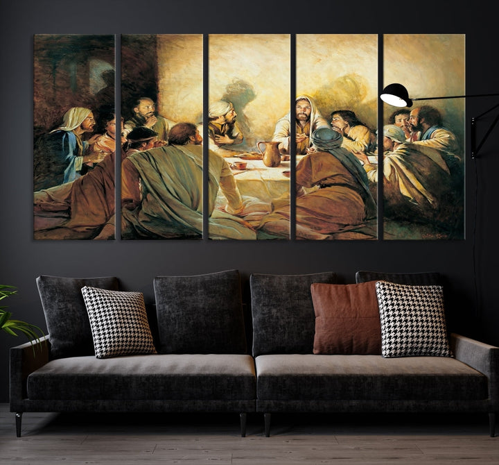 The Last Supper Christ Jesus Wall Art Canvas Print Christian Fine Art Religious Wall Hangings