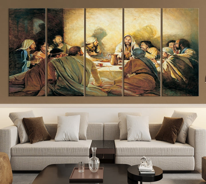 The Last Supper Christ Jesus Wall Art Canvas Print Christian Fine Art Religious Wall Hangings