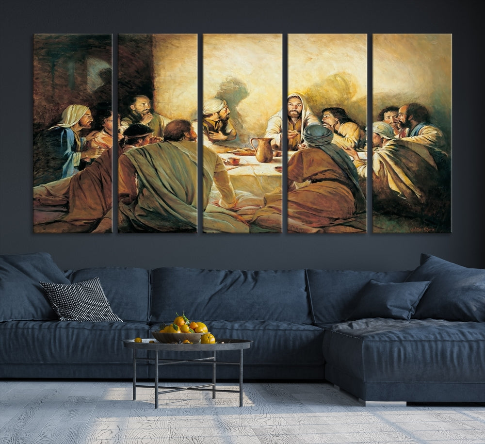 The Last Supper Christ Jesus Wall Art Canvas Print Christian Fine Art Religious Wall Hangings