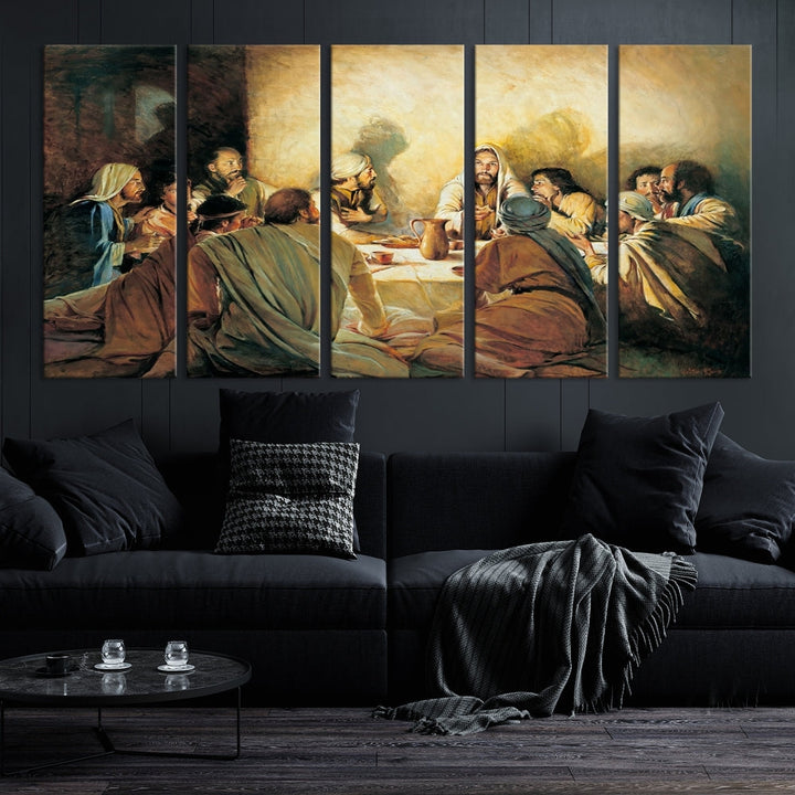 The Last Supper Christ Jesus Wall Art Canvas Print Christian Fine Art Religious Wall Hangings