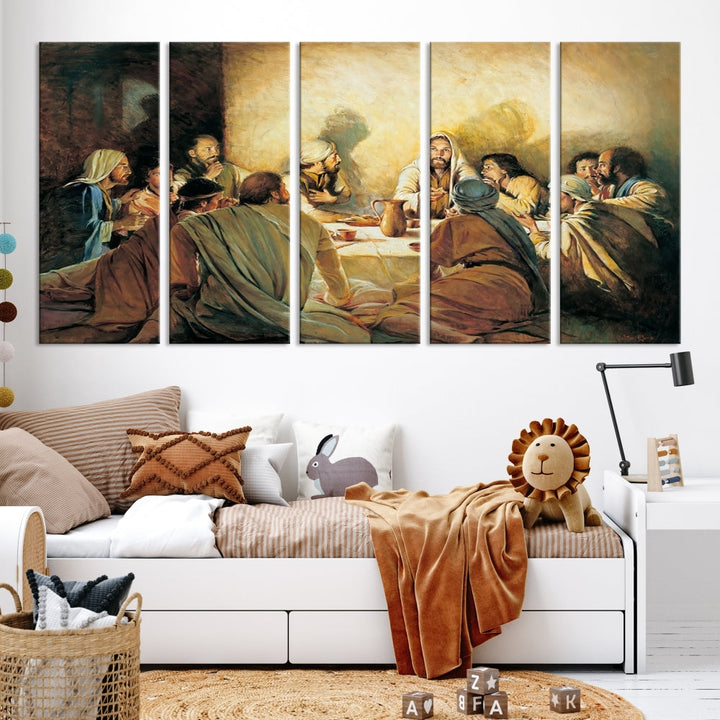 The Last Supper Christ Jesus Wall Art Canvas Print Christian Fine Art Religious Wall Hangings