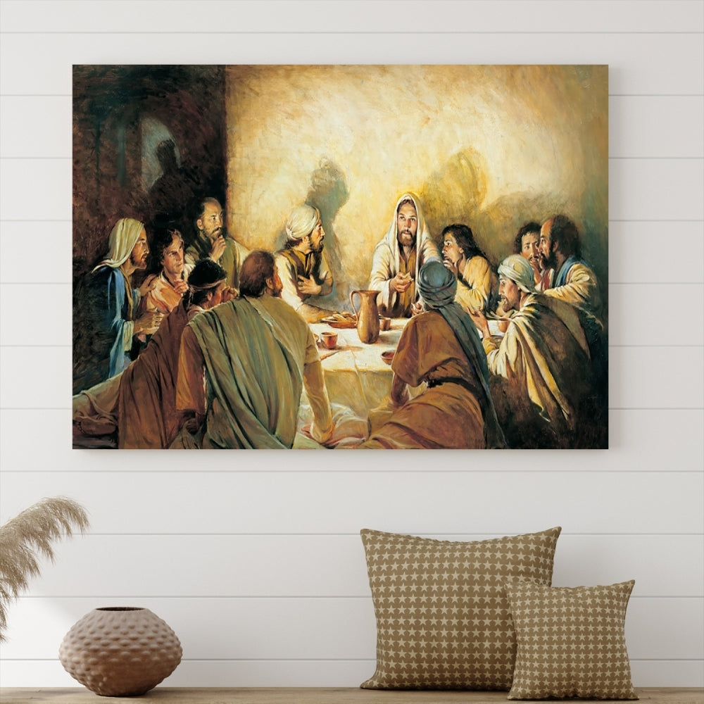 The Last Supper Christ Jesus Wall Art Canvas Print Christian Fine Art Religious Wall Hangings