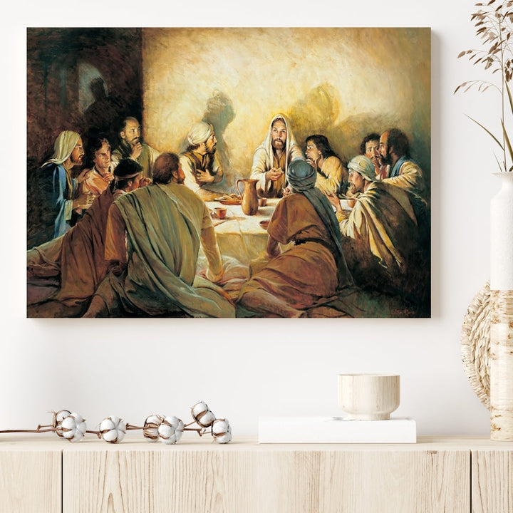 The Last Supper Christ Jesus Wall Art Canvas Print Christian Fine Art Religious Wall Hangings