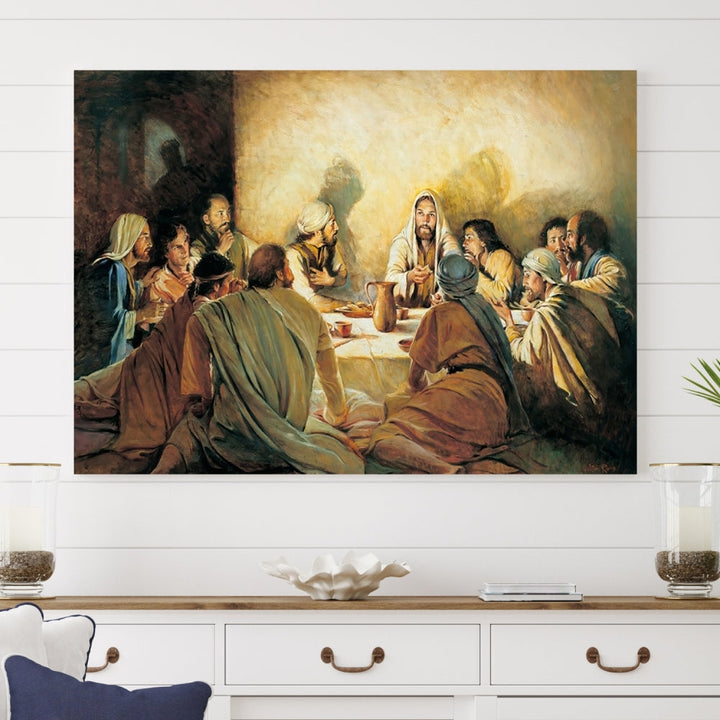 The Last Supper Christ Jesus Wall Art Canvas Print Christian Fine Art Religious Wall Hangings