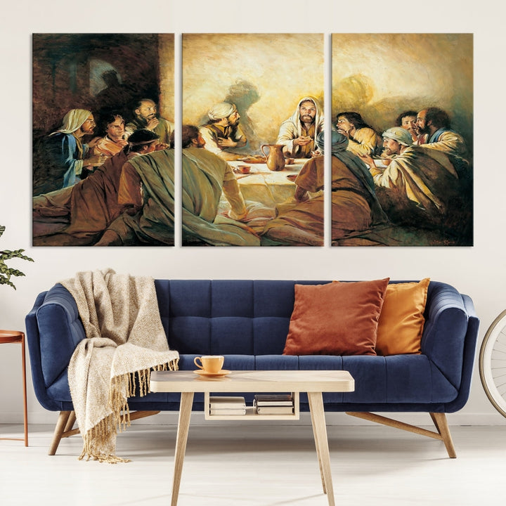 The Last Supper Christ Jesus Wall Art Canvas Print Christian Fine Art Religious Wall Hangings