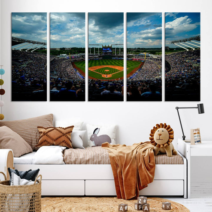 Kauffman Stadium Kansas City Royals Wall Art Canvas Print