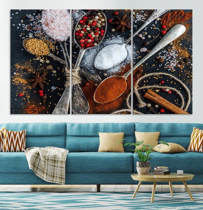 Kitchen Spice Large Wall Art Canvas Print