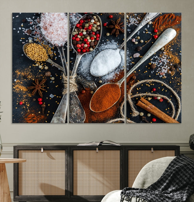 Kitchen Spice Large Wall Art Canvas Print