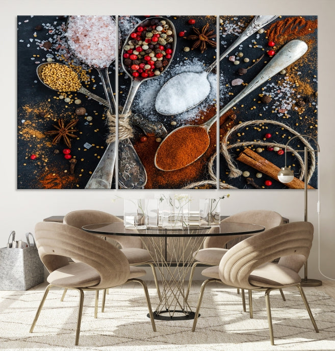 Kitchen Spice Large Wall Art Canvas Print