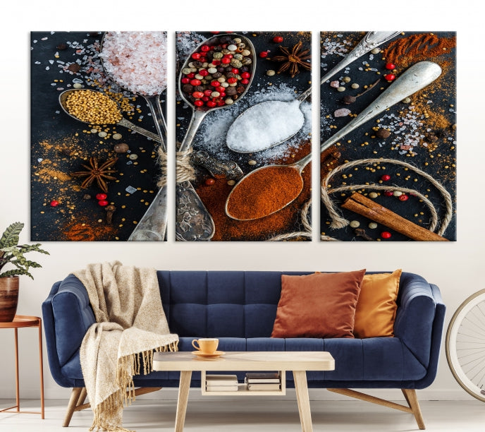 Kitchen Spice Large Wall Art Canvas Print