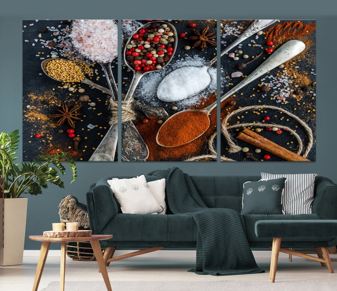 Kitchen Spice Large Wall Art Canvas Print