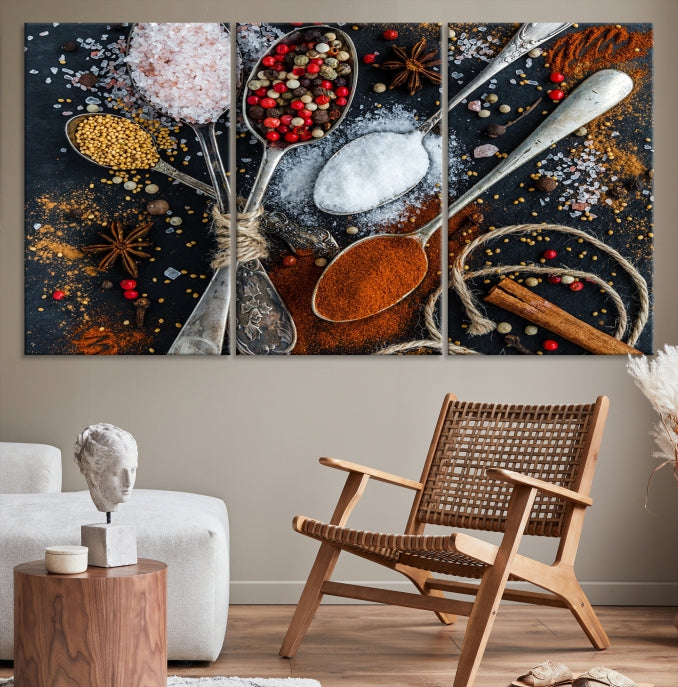 Kitchen Spice Large Wall Art Canvas Print