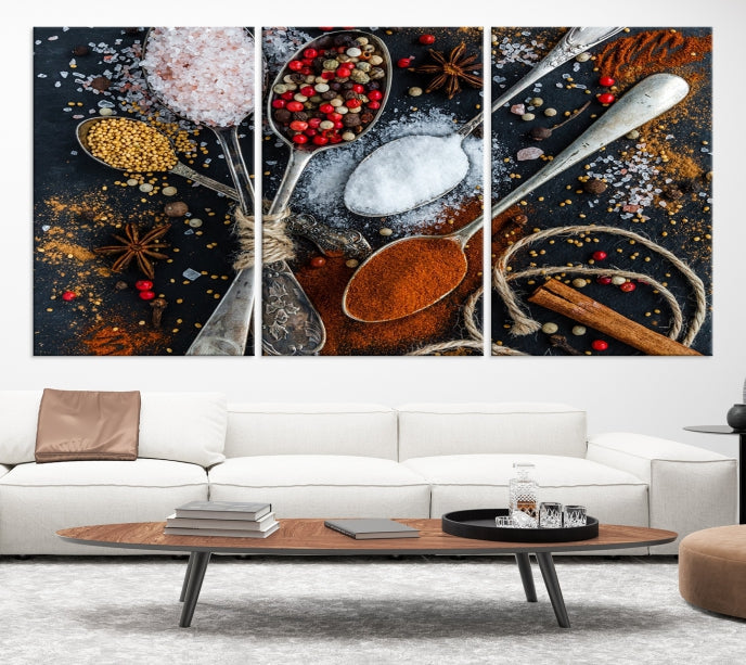 Kitchen Spice Large Wall Art Canvas Print