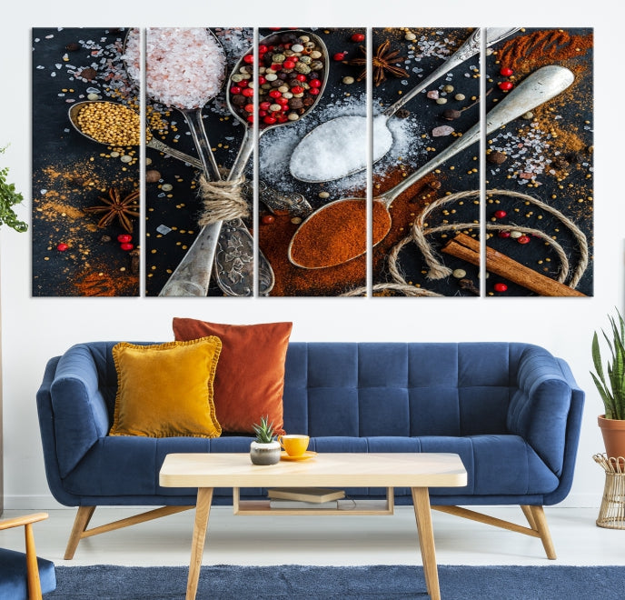 Kitchen Spice Large Wall Art Canvas Print