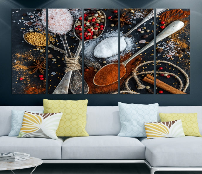 Kitchen Spice Large Wall Art Canvas Print