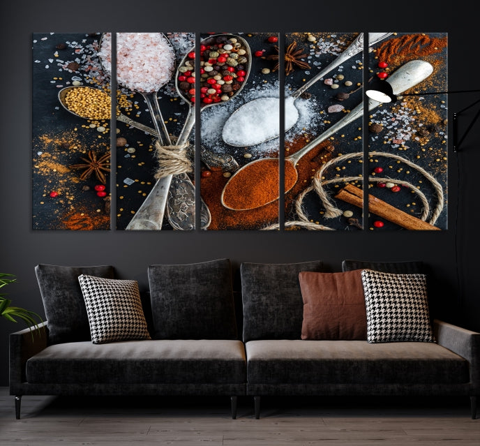 Kitchen Spice Large Wall Art Canvas Print