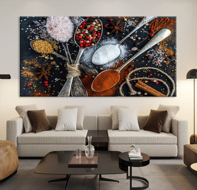 Kitchen Spice Large Wall Art Canvas Print