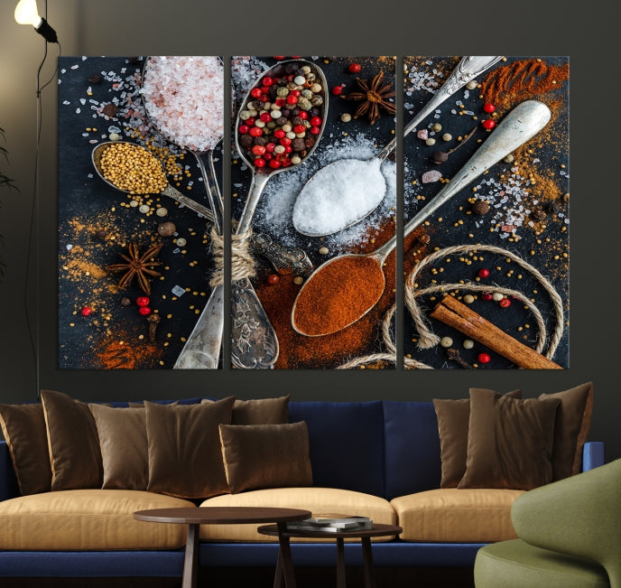 Kitchen Spice Large Wall Art Canvas Print