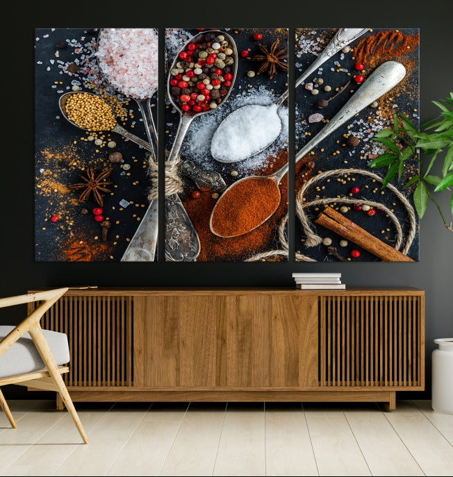 Kitchen Spice Large Wall Art Canvas Print