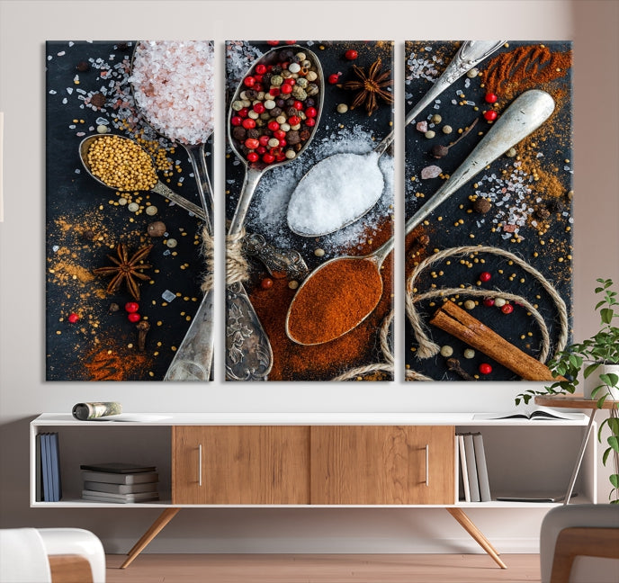 Kitchen Spice Large Wall Art Canvas Print