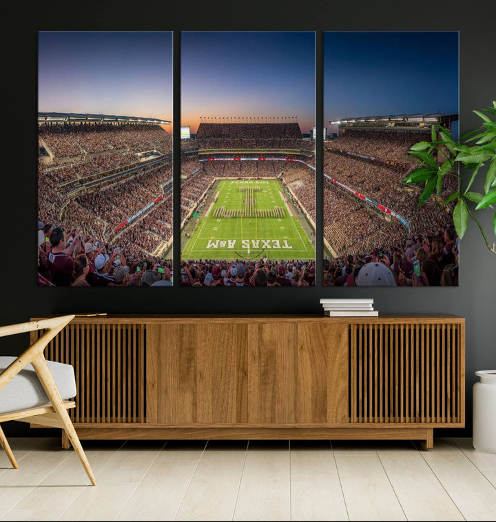 Kyle Field Texas Stadium Wall Art Canvas Print