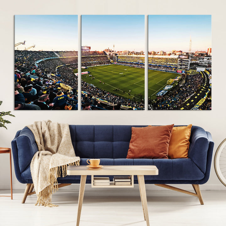 La Bombonera Stadium Wall Art Canvas for Sports Lover Gift, Boca Juniors Stadium Wall Art Print, Soccer Fans Print, Soccer Stadiums Canvas