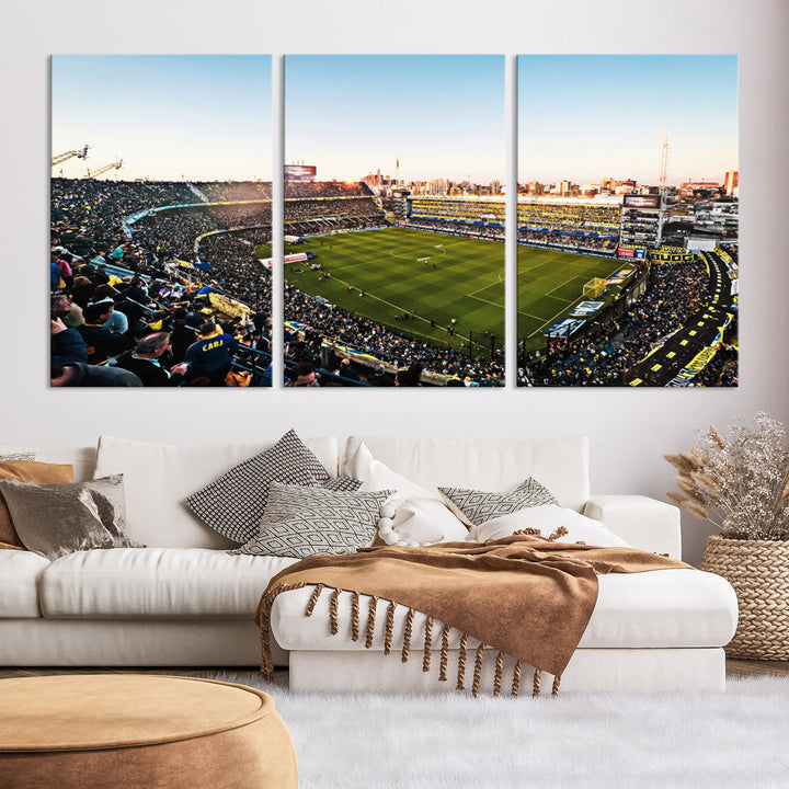 La Bombonera Stadium Wall Art Canvas for Sports Lover Gift, Boca Juniors Stadium Wall Art Print, Soccer Fans Print, Soccer Stadiums Canvas