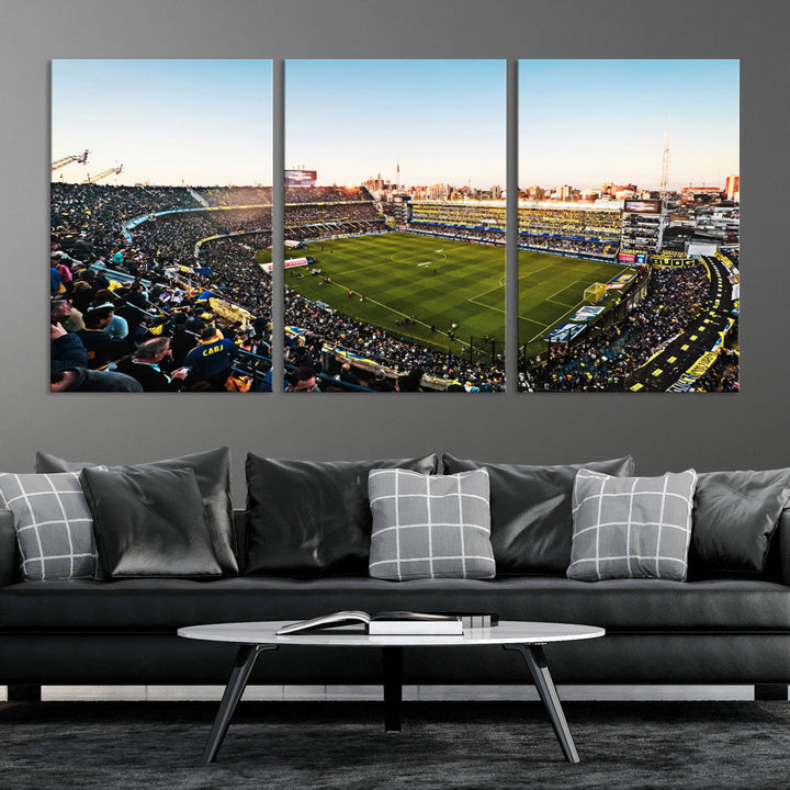 La Bombonera Stadium Wall Art Canvas for Sports Lover Gift, Boca Juniors Stadium Wall Art Print, Soccer Fans Print, Soccer Stadiums Canvas