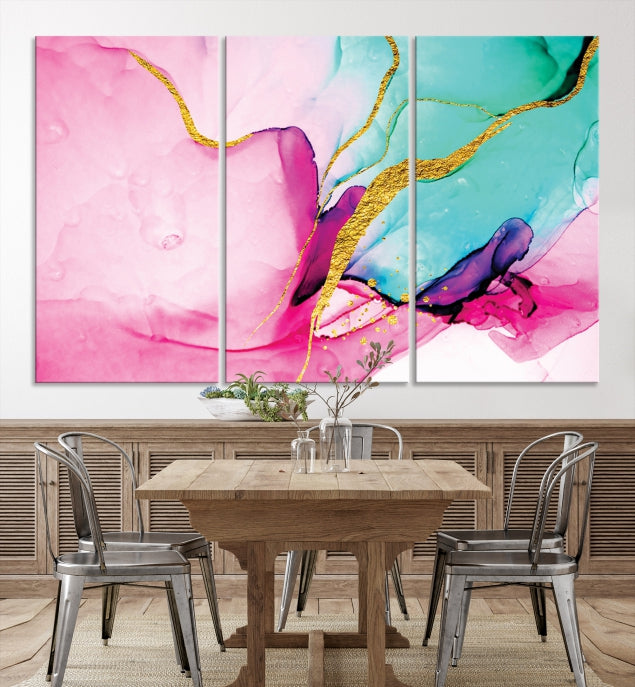 Large Abstract Painting on Original Canvas Modern Giclee Art Print