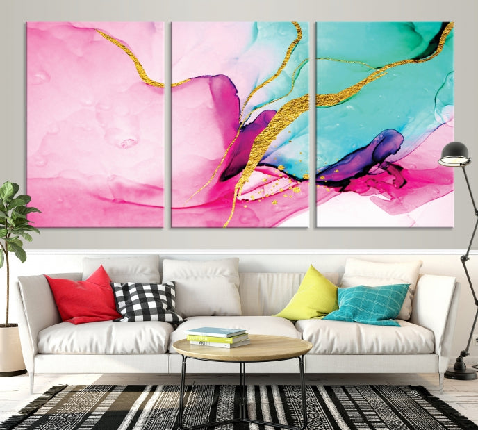 Large Abstract Painting on Original Canvas Modern Giclee Art Print