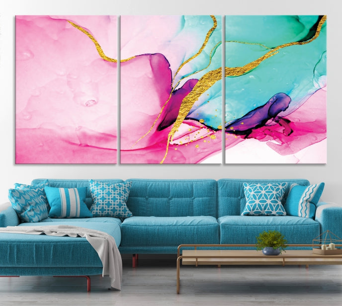 Large Abstract Painting on Original Canvas Modern Giclee Art Print