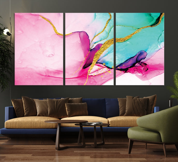 Large Abstract Painting on Original Canvas Modern Giclee Art Print