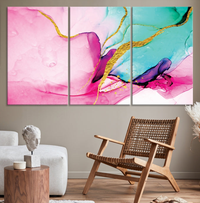 Large Abstract Painting on Original Canvas Modern Giclee Art Print