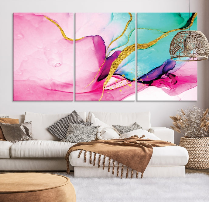 Large Abstract Painting on Original Canvas Modern Giclee Art Print