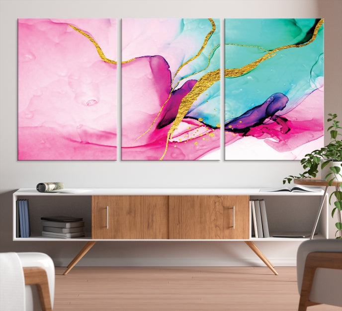 Large Abstract Painting on Original Canvas Modern Giclee Art Print