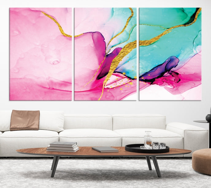 Large Abstract Painting on Original Canvas Modern Giclee Art Print