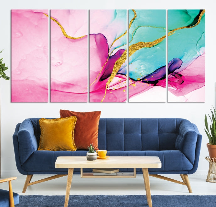 Large Abstract Painting on Original Canvas Modern Giclee Art Print