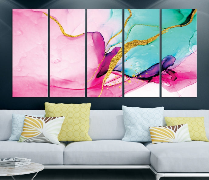 Large Abstract Painting on Original Canvas Modern Giclee Art Print