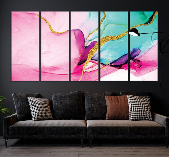 Large Abstract Painting on Original Canvas Modern Giclee Art Print