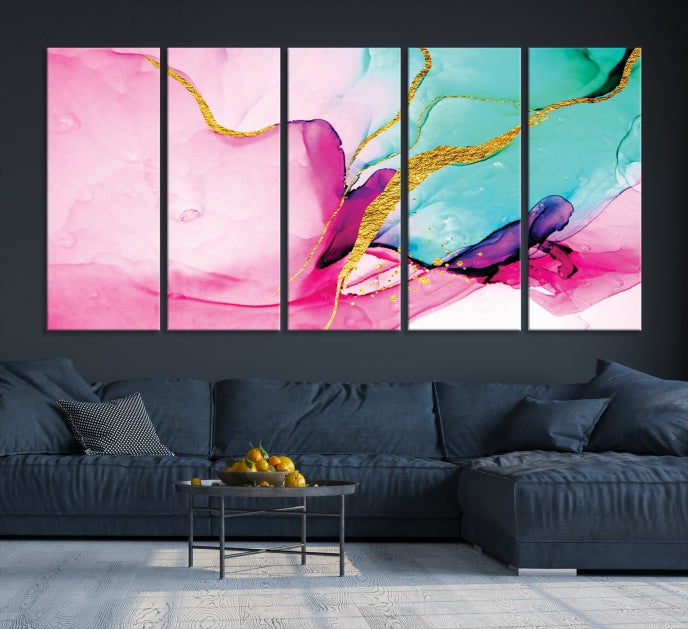 Large Abstract Painting on Original Canvas Modern Giclee Art Print