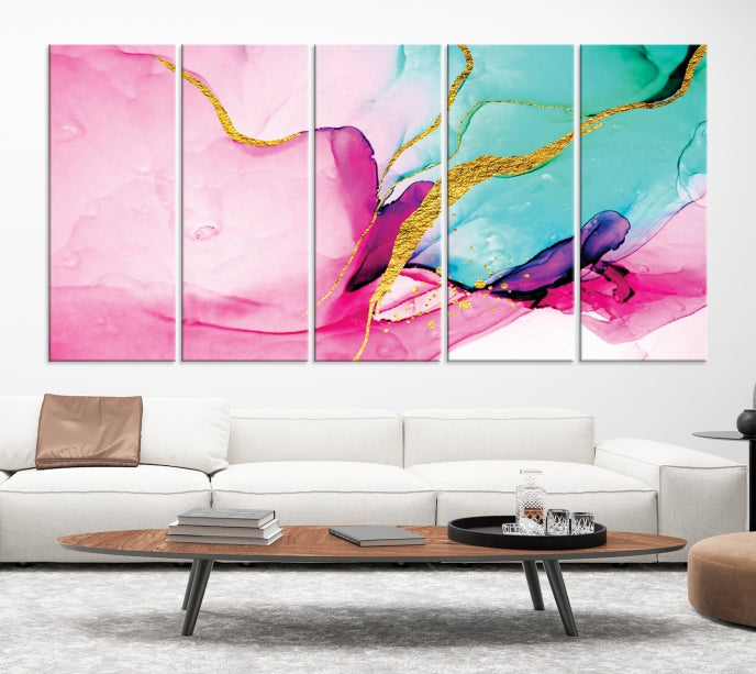 Large Abstract Painting on Original Canvas Modern Giclee Art Print