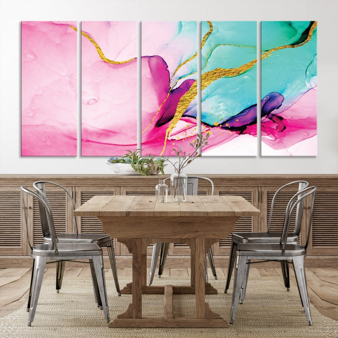 Large Abstract Painting on Original Canvas Modern Giclee Art Print