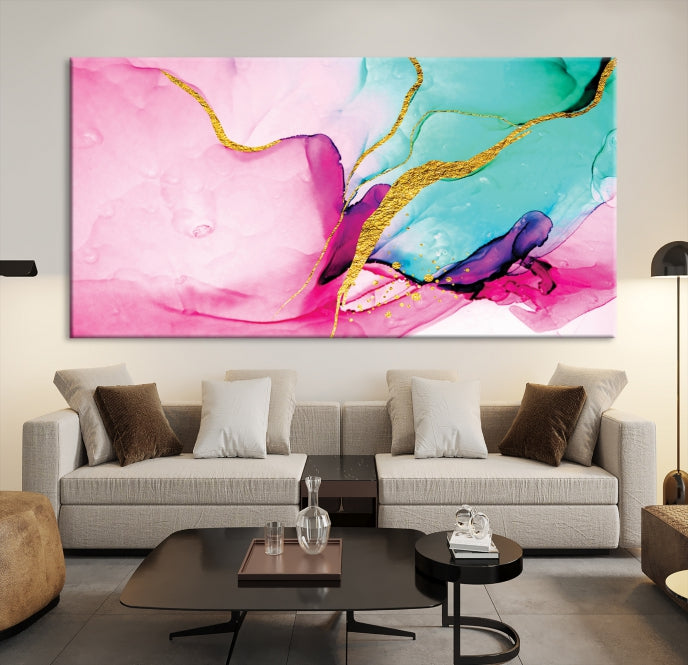 Large Abstract Painting on Original Canvas Modern Giclee Art Print