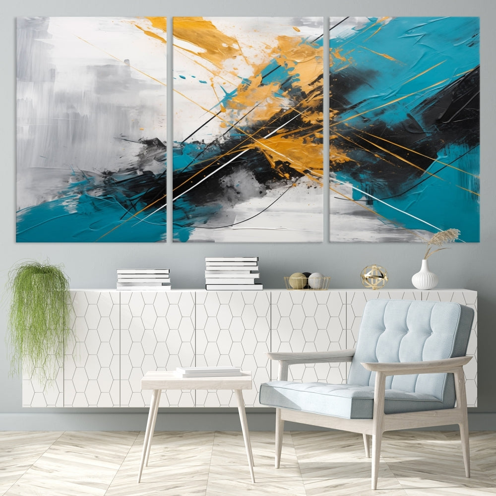 Large Abstract Print Modern Wall Art Canvas Wall Decor Housewarming Gift