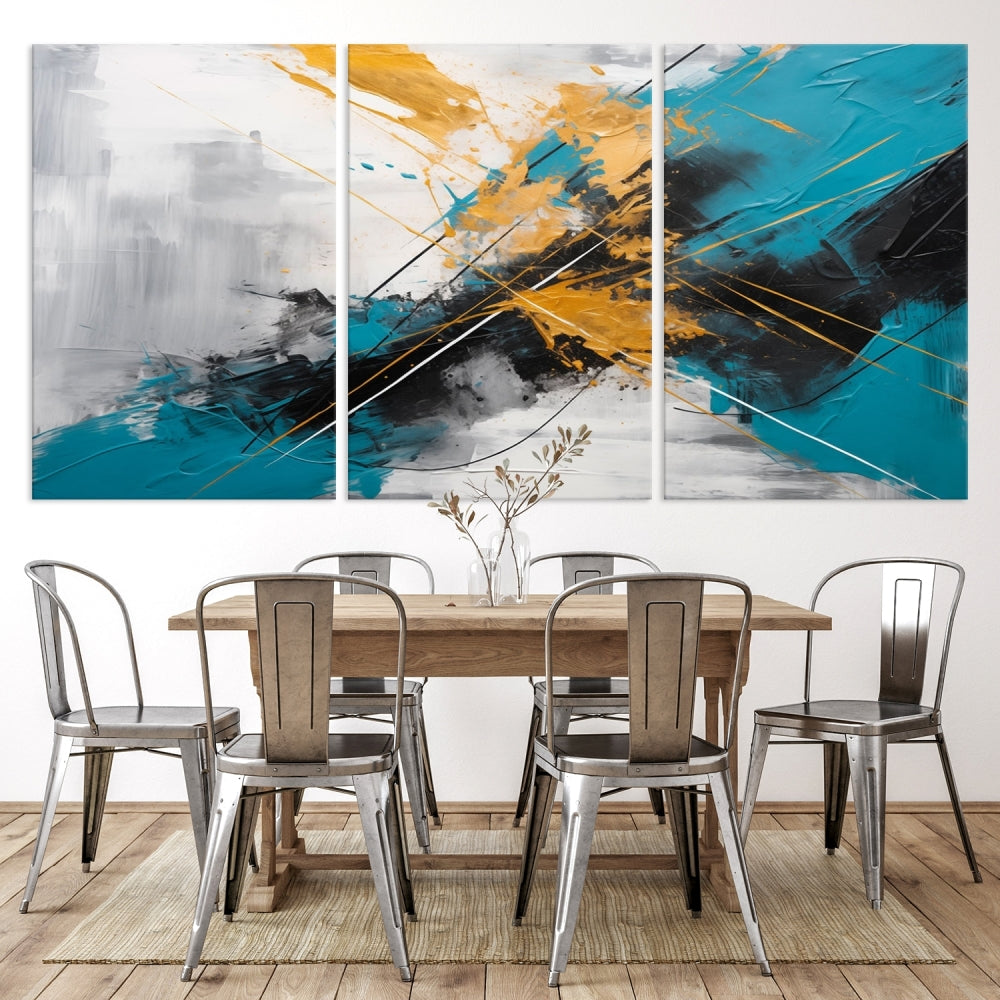 Large Abstract Print Modern Wall Art Canvas Wall Decor Housewarming Gift