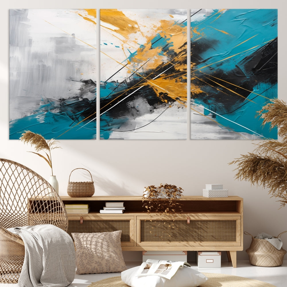 Large Abstract Print Modern Wall Art Canvas Wall Decor Housewarming Gift